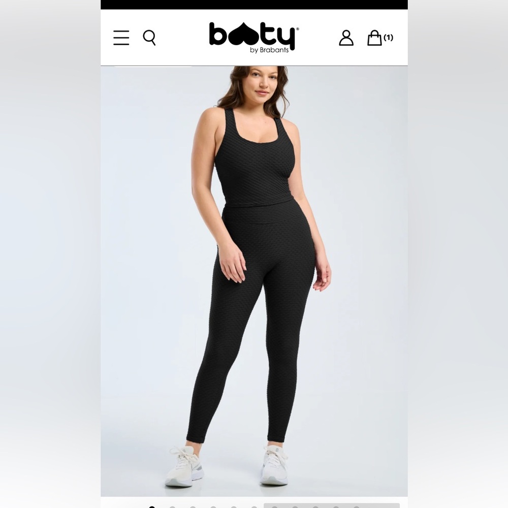 Booty by Brabants Croco Skin Black Leggings